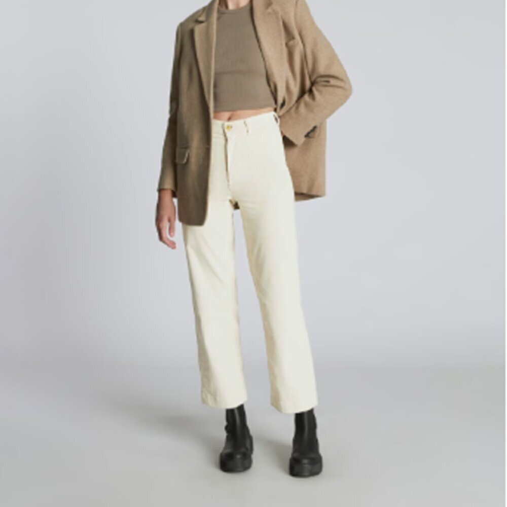 Everlane Cream Wide Leg Pants